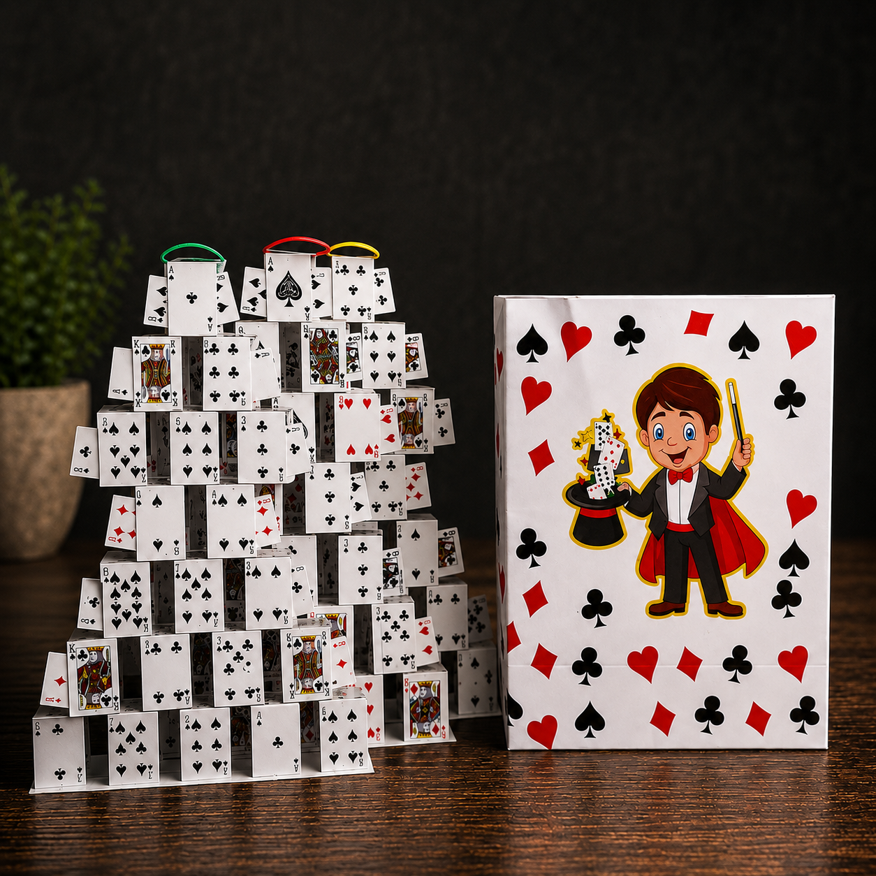 Card Castles From The Bag (Automatic)