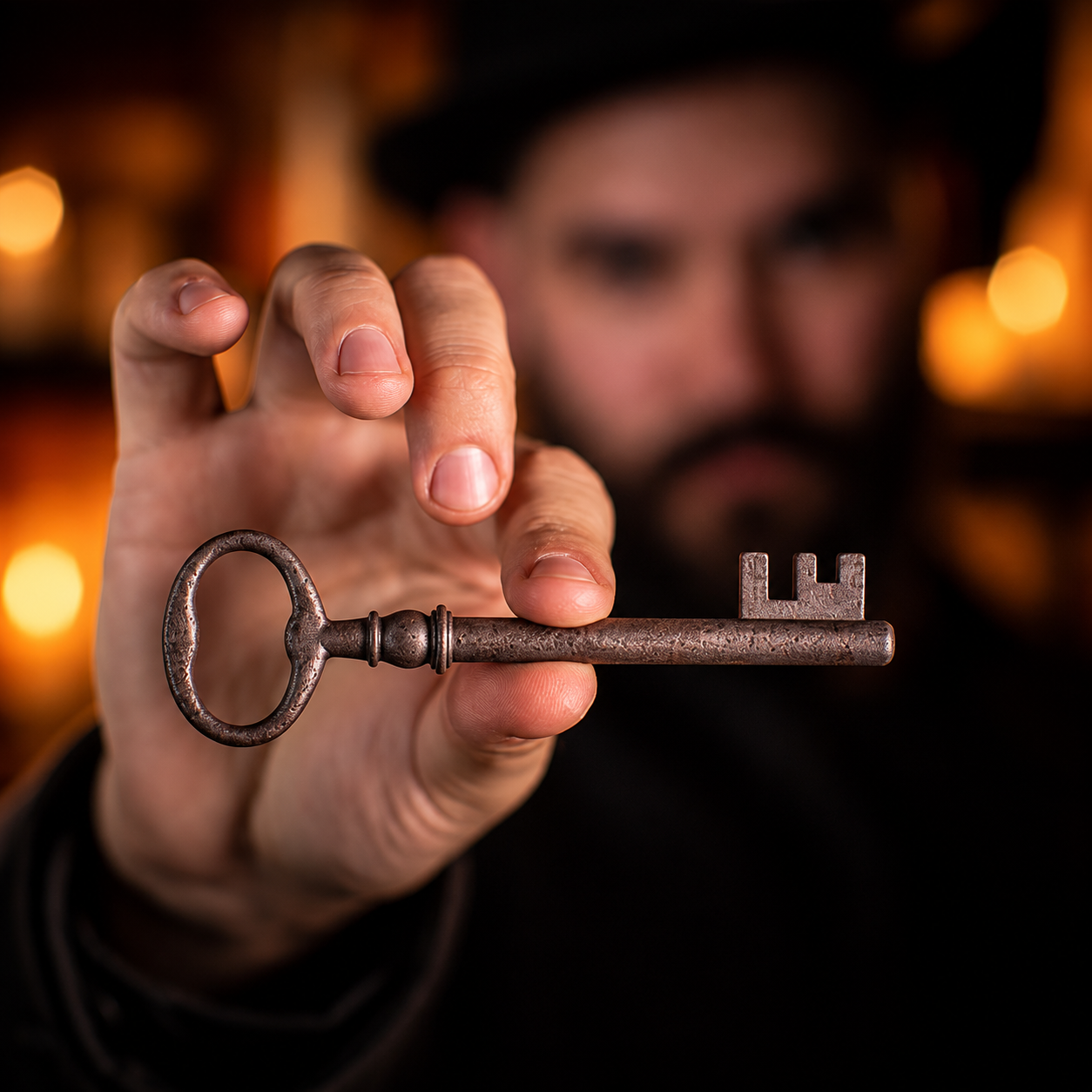 Haunted Key Deluxe (Gimmicks and Online Instruction) by Murphy's Magic