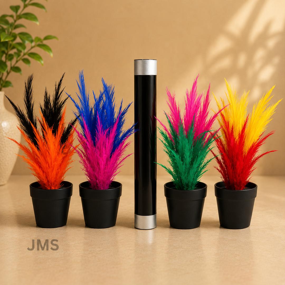 Four Flower Wand with Pot