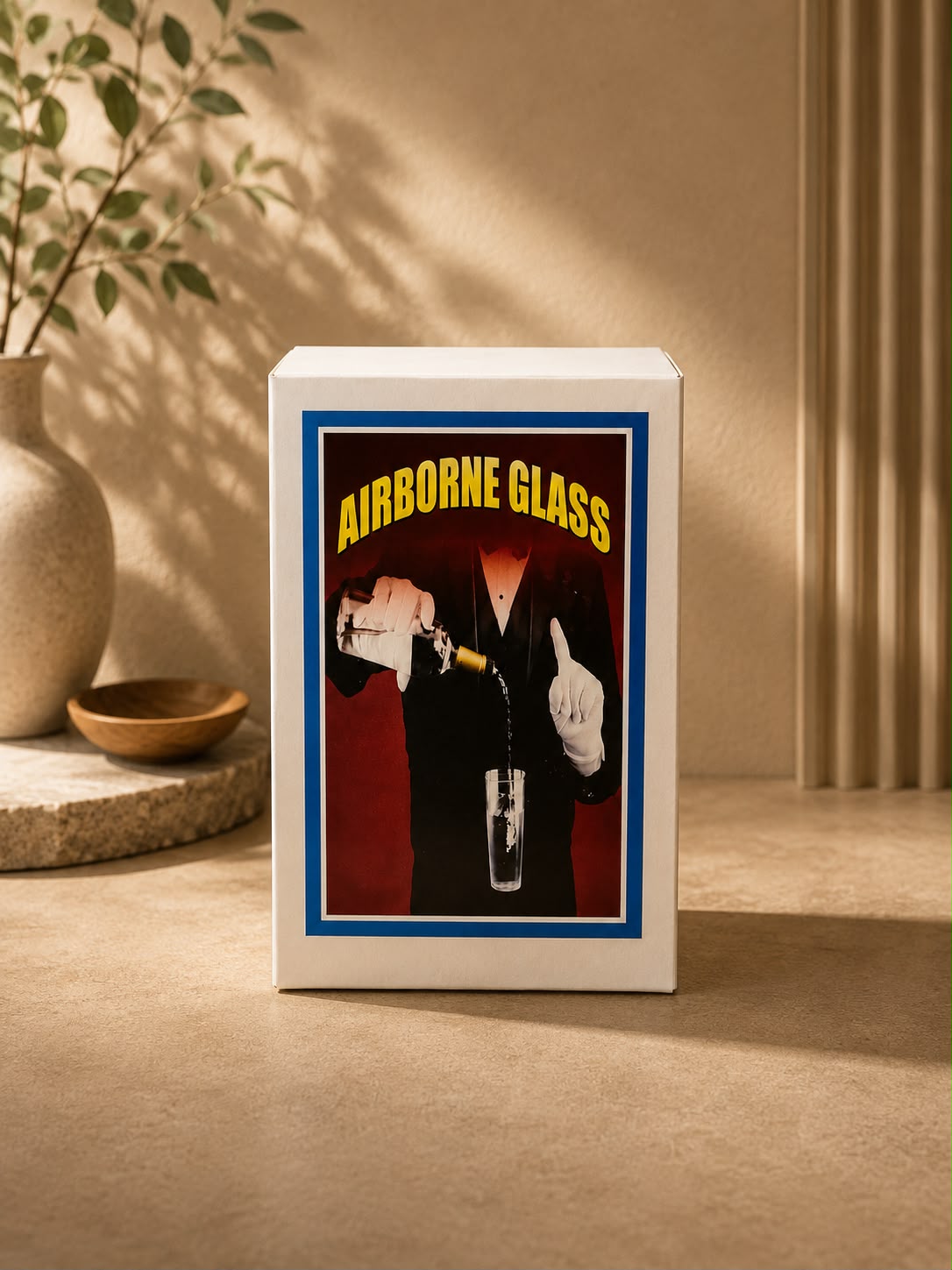 Airborne glass
